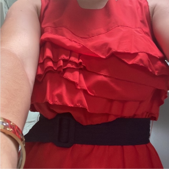 🌹 Phillip Lim Red Ruffles Dress 🌹 Size 6 - Picture 13 of 14